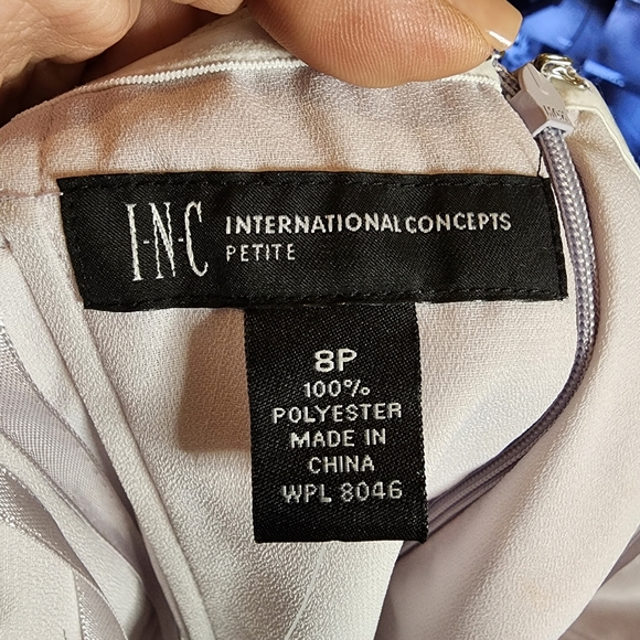 NWT - INC International Concepts - Ombre Petite Strapless Pleated - Size 8P - Picture 6 of 7